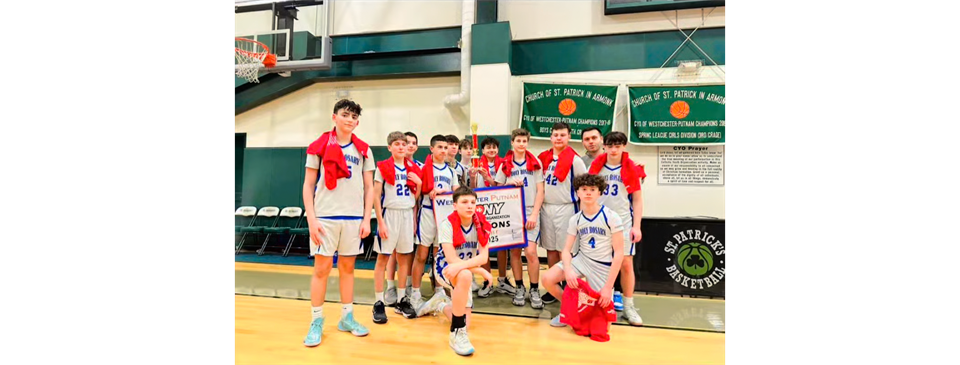 8th Grade Boys Blue 2025 CHAMPS!
